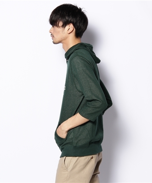 coen（コーエン）の「7分袖ガーゼパーカー （パーカー・メンズ・コバルトブルー/ケリー・MEDIUM/LARGE/X-LARGE/SMALL）」の3枚目の写真