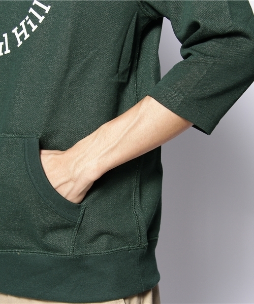 coen（コーエン）の「7分袖ガーゼパーカー （パーカー・メンズ・コバルトブルー/ケリー・MEDIUM/LARGE/X-LARGE/SMALL）」の6枚目の写真