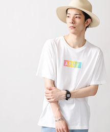 WEGO/レインボーARMYボックスTシャツ