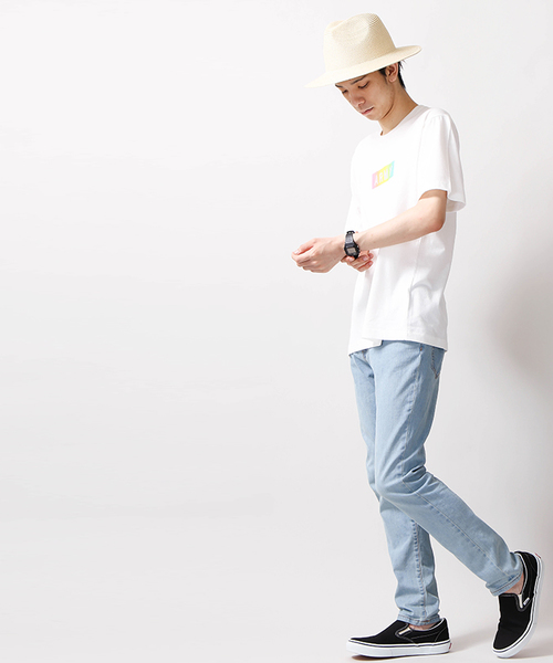 WEGO(ウィゴー)の「WEGO/レインボーARMYボックスTシャツ(Tシャツ/カットソー・メンズ・ブラック/ホワイト・LARGE/MEDIUM/X-LARGE)」の21枚目の写真