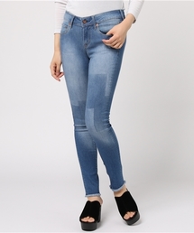 earth music&ecology | スキスキスキニー(マスキング加工デニム)(デニムパンツ)