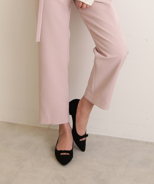 FREE'S MART（フリーズマート）の「リボンフラットシューズ（パンプス・レディース・シルバー/ピンク/ブラック・LARGE/MEDIUM）」の2枚目の写真