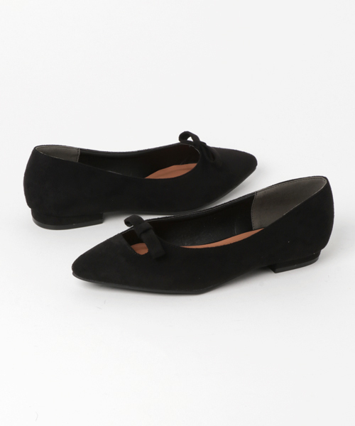 FREE'S MART（フリーズマート）の「リボンフラットシューズ（パンプス・レディース・シルバー/ピンク/ブラック・LARGE/MEDIUM）」の12枚目の写真