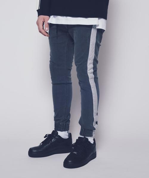 MONKEY TIME(モンキータイム)の「【WEB限定】<monkey time> DNM LINE SKNY JGGR /ジョガーパンツ ◆(デニムパンツ・メンズ・ダークグレー/ネイビー・LARGE/MEDIUM/SMALL/X-LARGE)」の4枚目の写真