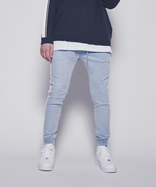 MONKEY TIME(モンキータイム)の「【WEB限定】<monkey time> DNM LINE SKNY JGGR /ジョガーパンツ ◆(デニムパンツ・メンズ・ダークグレー/ネイビー・LARGE/MEDIUM/SMALL/X-LARGE)」の7枚目の写真