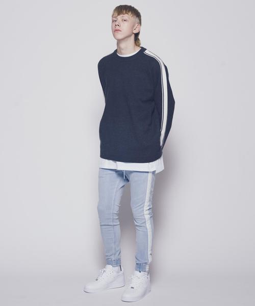 MONKEY TIME(モンキータイム)の「【WEB限定】<monkey time> DNM LINE SKNY JGGR /ジョガーパンツ ◆(デニムパンツ・メンズ・ダークグレー/ネイビー・LARGE/MEDIUM/SMALL/X-LARGE)」の10枚目の写真