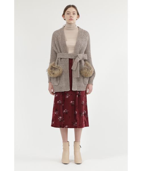 JILL STUART（ジルスチュアート）の「ロピタートルネックニット（ニット/セーター・レディース・イエロー/ベージュ/ブラック/ボルドー/パープル・MEDIUM）」の14枚目の写真