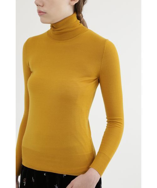 JILL STUART（ジルスチュアート）の「ロピタートルネックニット（ニット/セーター・レディース・イエロー/ベージュ/ブラック/ボルドー/パープル・MEDIUM）」の18枚目の写真