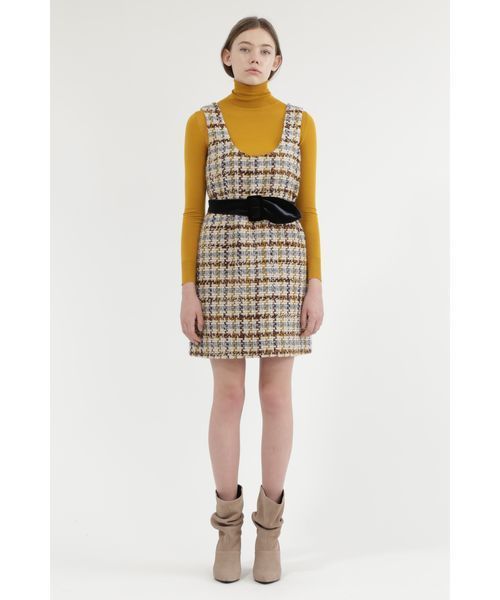 JILL STUART（ジルスチュアート）の「ロピタートルネックニット（ニット/セーター・レディース・イエロー/ベージュ/ブラック/ボルドー/パープル・MEDIUM）」の19枚目の写真