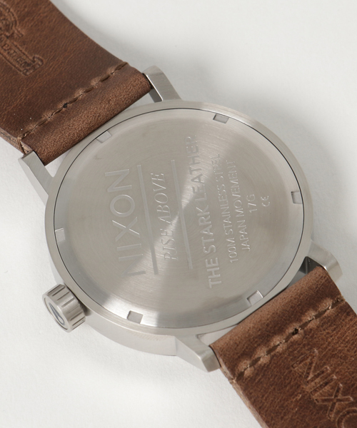 NIXON（ニクソン）の「STARK LEATHER NA11942092-00 SILVER/SADDLE（アナログ腕時計・メンズ・ブラウン・FREE）」の3枚目の写真