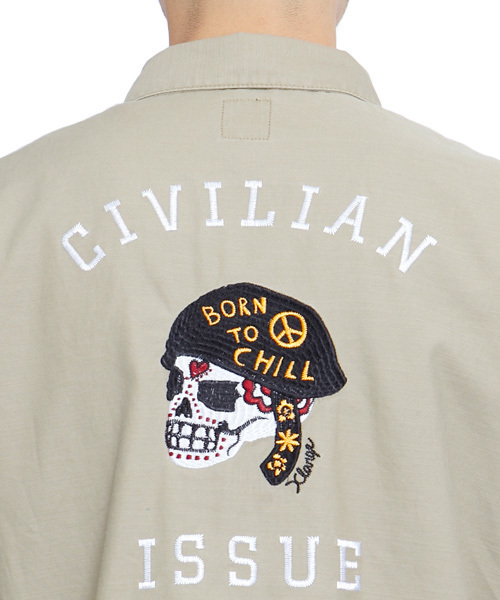 XLARGE（エクストララージ）の「MILITARY SHIRT（シャツ/ブラウス・メンズ・カーキ/オリーブ/ネイビー・SMALL/MEDIUM/LARGE/X-LARGE）」の6枚目の写真