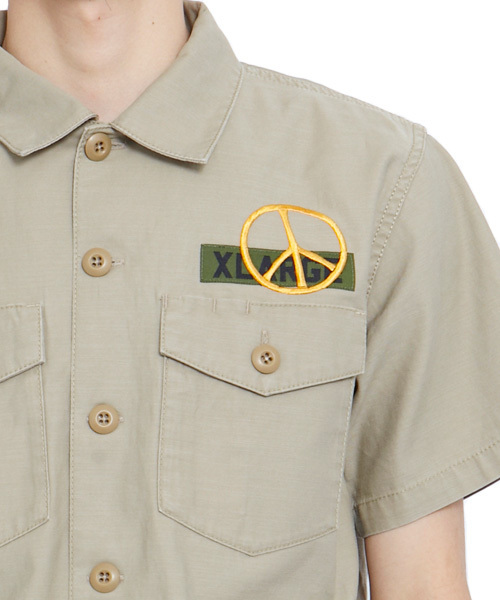 XLARGE（エクストララージ）の「MILITARY SHIRT（シャツ/ブラウス・メンズ・カーキ/オリーブ/ネイビー・SMALL/MEDIUM/LARGE/X-LARGE）」の8枚目の写真