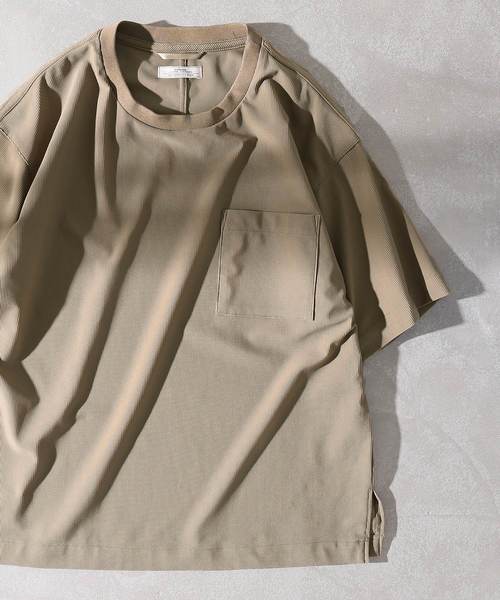 JOURNAL STANDARD relume(ジャーナルスタンダード レリューム)の「Light TRICOT CORD ビッグTシャツ#(Tシャツ/カットソー・メンズ・ブラック/ベージュ/ネイビー/グレー/キャメル/カーキ・MEDIUM/LARGE)」の4枚目の写真