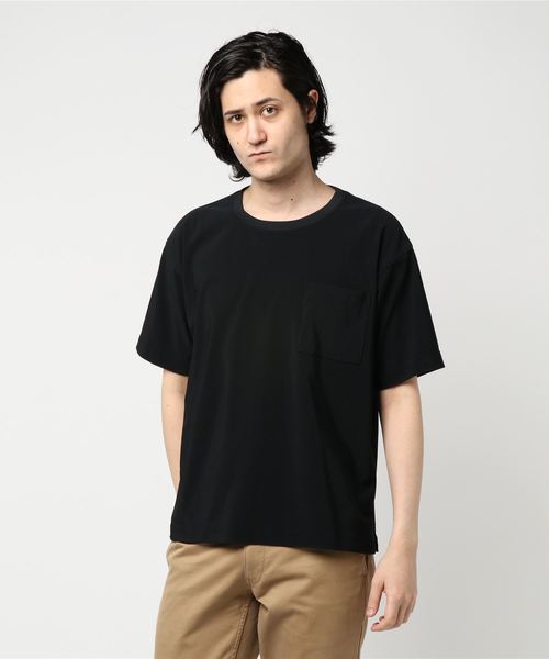 JOURNAL STANDARD relume(ジャーナルスタンダード レリューム)の「Light TRICOT CORD ビッグTシャツ#(Tシャツ/カットソー・メンズ・ブラック/ベージュ/ネイビー/グレー/キャメル/カーキ・MEDIUM/LARGE)」の10枚目の写真