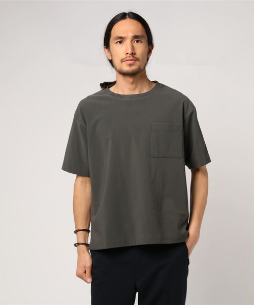 JOURNAL STANDARD relume(ジャーナルスタンダード レリューム)の「Light TRICOT CORD ビッグTシャツ#(Tシャツ/カットソー・メンズ・ブラック/ベージュ/ネイビー/グレー/キャメル/カーキ・MEDIUM/LARGE)」の7枚目の写真