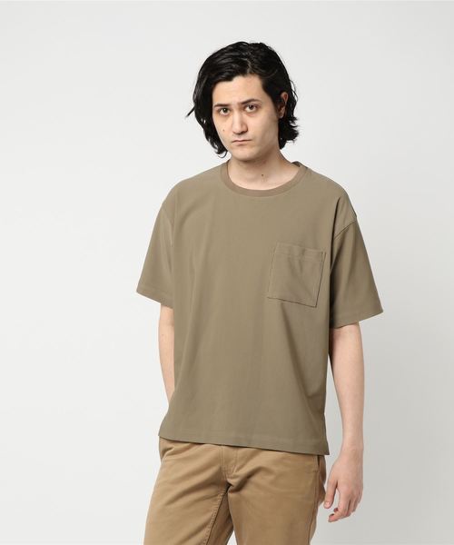 JOURNAL STANDARD relume(ジャーナルスタンダード レリューム)の「Light TRICOT CORD ビッグTシャツ#(Tシャツ/カットソー・メンズ・ブラック/ベージュ/ネイビー/グレー/キャメル/カーキ・MEDIUM/LARGE)」の16枚目の写真