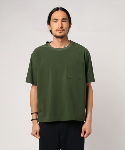 JOURNAL STANDARD relume(ジャーナルスタンダード レリューム)の「Light TRICOT CORD ビッグTシャツ#(Tシャツ/カットソー・メンズ・ブラック/ベージュ/ネイビー/グレー/キャメル/カーキ・MEDIUM/LARGE)」の8枚目の写真