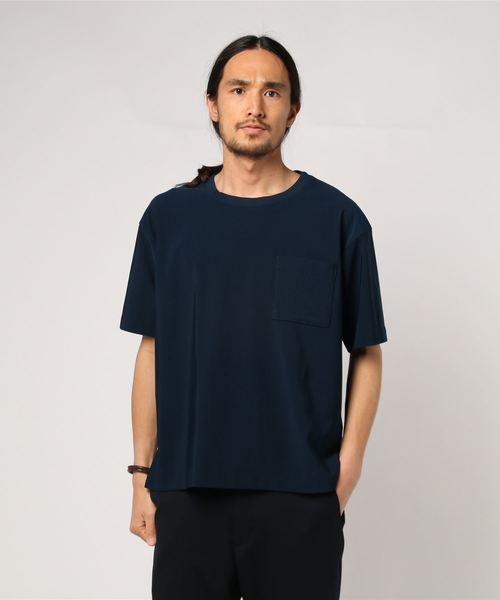JOURNAL STANDARD relume(ジャーナルスタンダード レリューム)の「Light TRICOT CORD ビッグTシャツ#(Tシャツ/カットソー・メンズ・ブラック/ベージュ/ネイビー/グレー/キャメル/カーキ・MEDIUM/LARGE)」の9枚目の写真