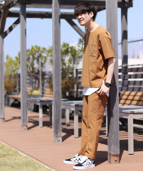 JOURNAL STANDARD relume(ジャーナルスタンダード レリューム)の「Light TRICOT CORD ビッグTシャツ#(Tシャツ/カットソー・メンズ・ブラック/ベージュ/ネイビー/グレー/キャメル/カーキ・MEDIUM/LARGE)」の13枚目の写真