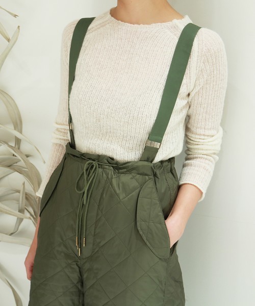 TODAYFUL（トゥデイフル）の「キルティングワイドサロペット