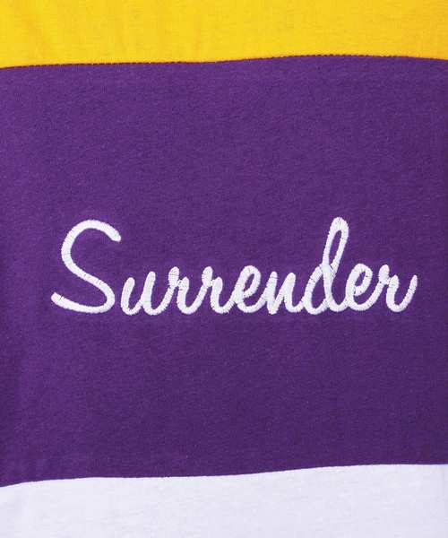 ８(eight)（エイト）の「ラインリブ ロゴ ビッグTシャツ（Tシャツ/カットソー・メンズ・パープル/ネイビー/イエロー・MEDIUM/LARGE）」の15枚目の写真