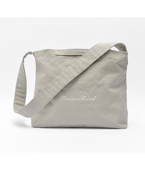 DEVICE(デバイス)の「Rename プリント ロゴ キャンバス トート ショルダーバッグ(ショルダーバッグ・レディース・ブラック/ナチュラル/カーキ/ベージュ/グレー・FREE)」の3枚目の写真