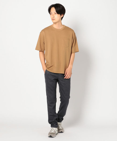 SHIPS（シップス）の「SC: ウール ヘリンボーン/ツイル テーパード チノパンツ（その他パンツ・メンズ・ネイビー/ブラウン/グレー/オリーブ・34/32/30/31/33/29）」の5枚目の写真
