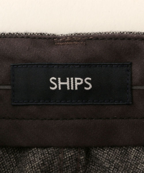 SHIPS（シップス）の「SC: ウール ヘリンボーン/ツイル テーパード チノパンツ（その他パンツ・メンズ・ネイビー/ブラウン/グレー/オリーブ・34/32/30/31/33/29）」の10枚目の写真