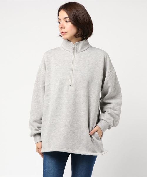 ARCHIVER(アーカイバ)の「【Si】裏起毛素材のハーフzipトレーナー(Tシャツ/カットソー・メンズ・ブラック/グレー/ワイン・MEDIUM)」の4枚目の写真