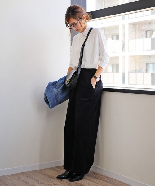 セール コーデュロイベイカーワイドパンツ ウエストゴム チノパンツ And Me アンドミー のファッション通販 Zozotown