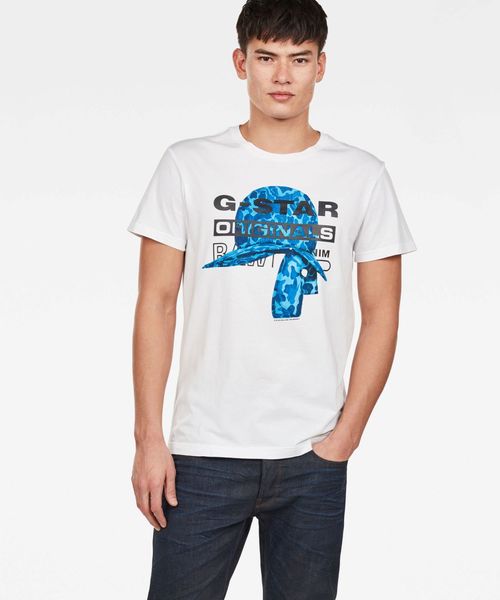 G-STAR(ジースター)の「Graphic 45 T-Shirt(Tシャツ/カットソー・メンズ・ホワイト・SMALL/MEDIUM/LARGE)」の1枚目の写真