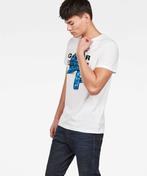 G-STAR(ジースター)の「Graphic 45 T-Shirt(Tシャツ/カットソー・メンズ・ホワイト・SMALL/MEDIUM/LARGE)」の2枚目の写真