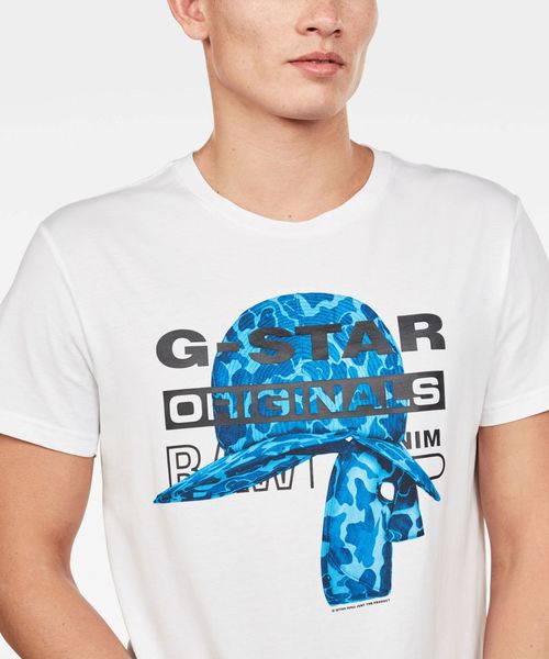 G-STAR(ジースター)の「Graphic 45 T-Shirt(Tシャツ/カットソー・メンズ・ホワイト・SMALL/MEDIUM/LARGE)」の4枚目の写真