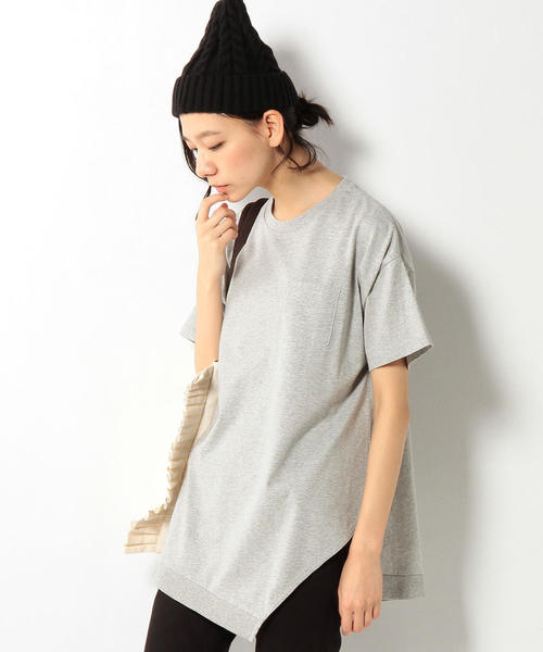 coen（コーエン）の「【WEB限定復刻】アシンメトリープルオーバー（Tシャツ/カットソー・レディース・ホワイト/ブラック/グレー/ネイビー・FREE）」の3枚目の写真