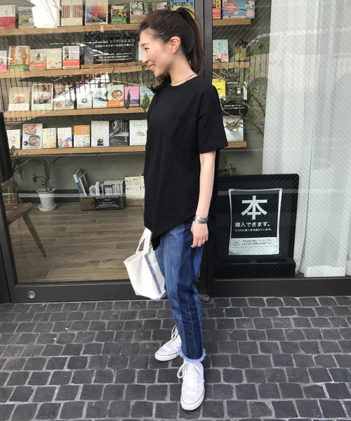 coen（コーエン）の「【WEB限定復刻】アシンメトリープルオーバー（Tシャツ/カットソー・レディース・ホワイト/ブラック/グレー/ネイビー・FREE）」の13枚目の写真