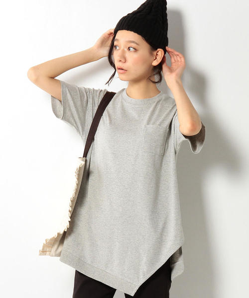 coen（コーエン）の「【WEB限定復刻】アシンメトリープルオーバー（Tシャツ/カットソー・レディース・ホワイト/ブラック/グレー/ネイビー・FREE）」の15枚目の写真