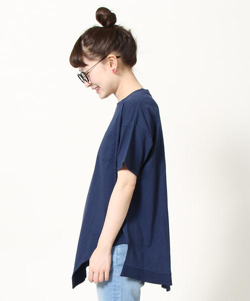 coen（コーエン）の「【WEB限定復刻】アシンメトリープルオーバー（Tシャツ/カットソー・レディース・ホワイト/ブラック/グレー/ネイビー・FREE）」の21枚目の写真