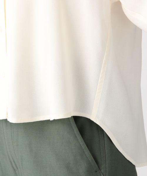 A part by（アパートバイ）の「RyPeカイキンシャツSS 831348（シャツ/ブラウス・レディース・ネイビー/ブラウン/オフホワイト/カーキ・FREE）」の17枚目の写真