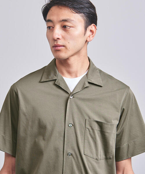 美品 ユナイテッドアローズ シルク100% シャツブラウス ストライプ 