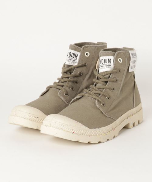 PALLADIUM(パラディウム)の「PALLADIUM/パラディウム PAMPA HI ORGANIC/パンパ ハイ オーガニック(スニーカー・メンズ・ライトグレー/ネイビー/カーキ・26cm/26.5cm/27cm/27.5cm/28cm/25.5cm)」の3枚目の写真