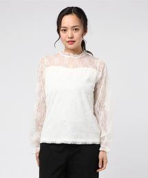 プチハイネックレースハイウエスト　GIRL GIRL DRESS FOR NOW ドレス プチハイネックレースハイウエスト