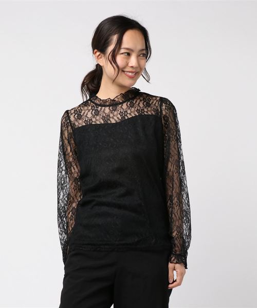 プチハイネックレースハイウエスト　GIRL GIRL DRESS FOR NOW ドレス プチハイネックレースハイウエスト