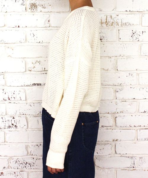 Kastane（カスタネ）の「【Kastane】アニバーサリーニットプルオーバー（ニット/セーター・レディース・オフホワイト/ネイビー/ピンク・FREE）」の4枚目の写真