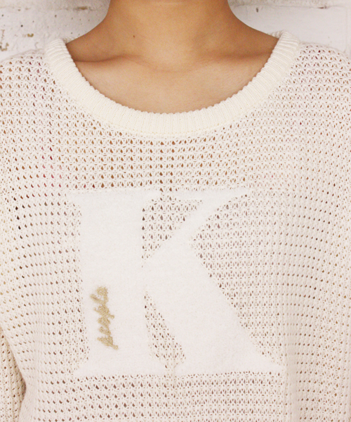 Kastane（カスタネ）の「【Kastane】アニバーサリーニットプルオーバー（ニット/セーター・レディース・オフホワイト/ネイビー/ピンク・FREE）」の7枚目の写真