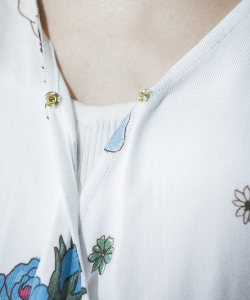 Emma Taylor（エマテイラー）の「2WAYオリジナル花柄ワンピース（ガウンワンピース）（ワンピース・レディース・ホワイト系その他/ブラック系その他・FREE）」の9枚目の写真