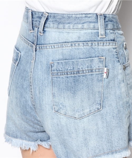 Heather（ヘザー）の「デニムダメージショートパンツ　538376（その他パンツ・レディース・ライトブルー/ネイビー・SMALL/MEDIUM）」の5枚目の写真