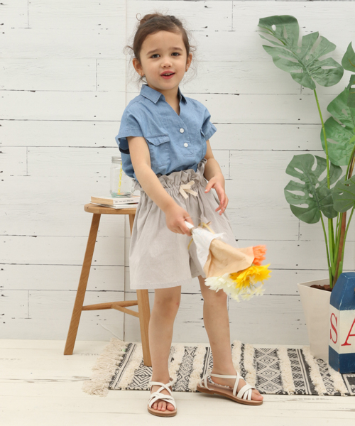 BAYFLOW（ベイフロー）の「[KIDS]スキッパー半袖シャツ（シャツ/ブラウス・キッズ・ホワイト/イエロー/ブルー・SMALL/MEDIUM/LARGE/X-LARGE/XX-LARGE）」の8枚目の写真