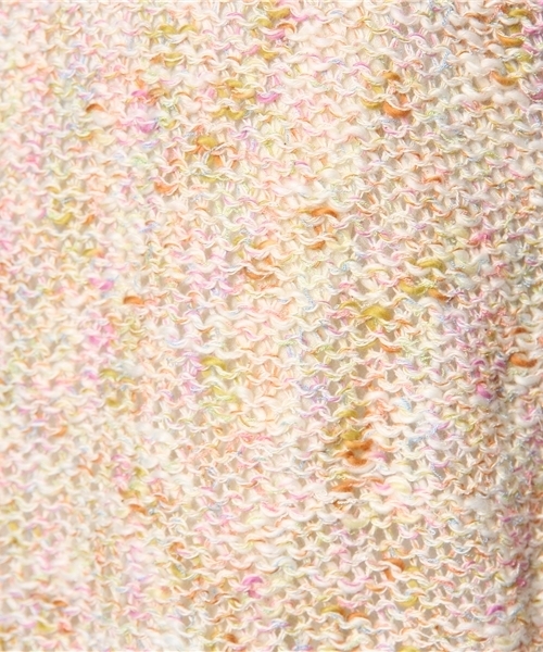 SOFFITTO（ソフィット）の「Soffitto /  MIX糸×綿スラブ　シフォン付き丸首セーター（ニット/セーター・レディース・ブルー系その他/ピンク系その他・FREE）」の4枚目の写真