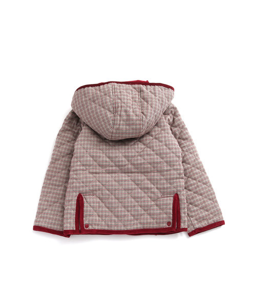 MAKE YOUR DAY（メイクユアデイ）の「【リンクコーデ】裏フリースキルティングブルゾン■80～140cm（ブルゾン・キッズ・ブラウン/カーキ/グリーン/マスタード/ワインレッド・90/100/110/120/80/130/140）」の10枚目の写真