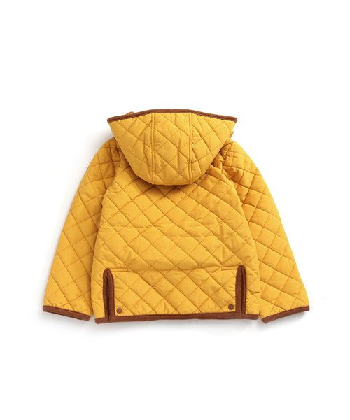 MAKE YOUR DAY（メイクユアデイ）の「【リンクコーデ】裏フリースキルティングブルゾン■80～140cm（ブルゾン・キッズ・ブラウン/カーキ/グリーン/マスタード/ワインレッド・90/100/110/120/80/130/140）」の9枚目の写真